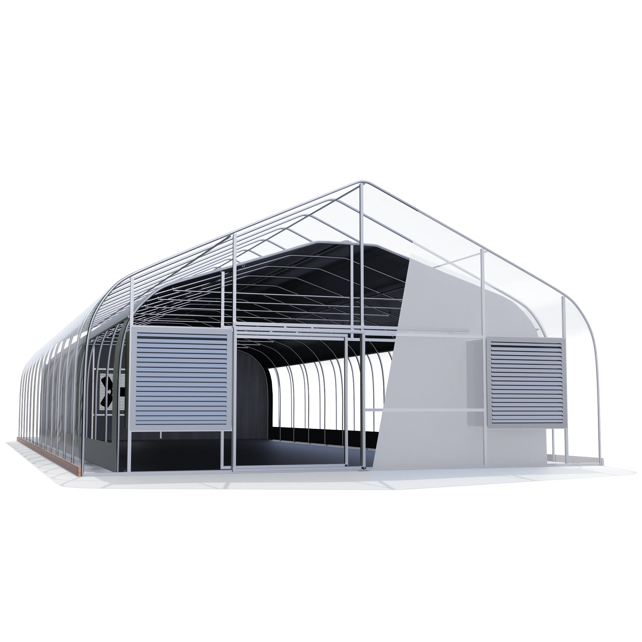 30'x120' Dual Frame Light Dep Greenhouse Kit | 100% Automated | Semi-Gable