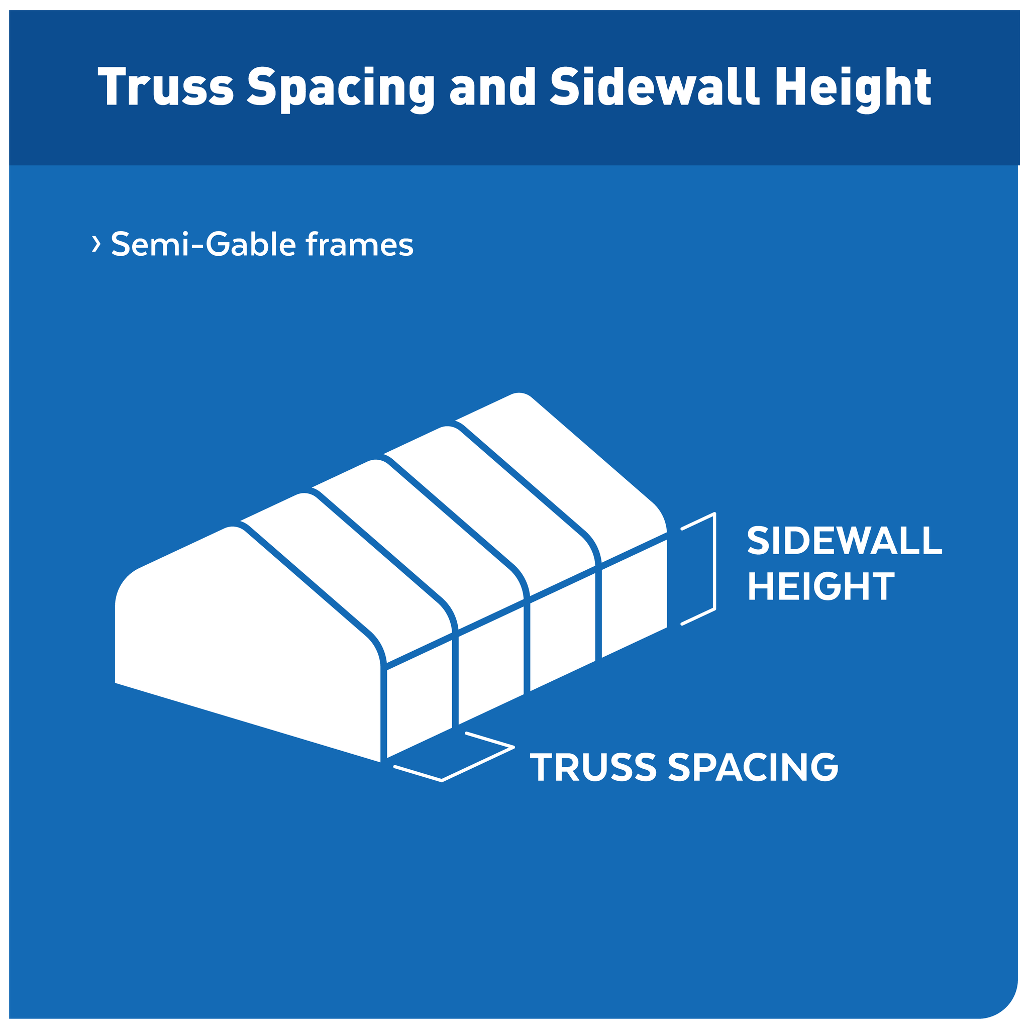 20'x50' NRCS Semi-Gable High Tunnel