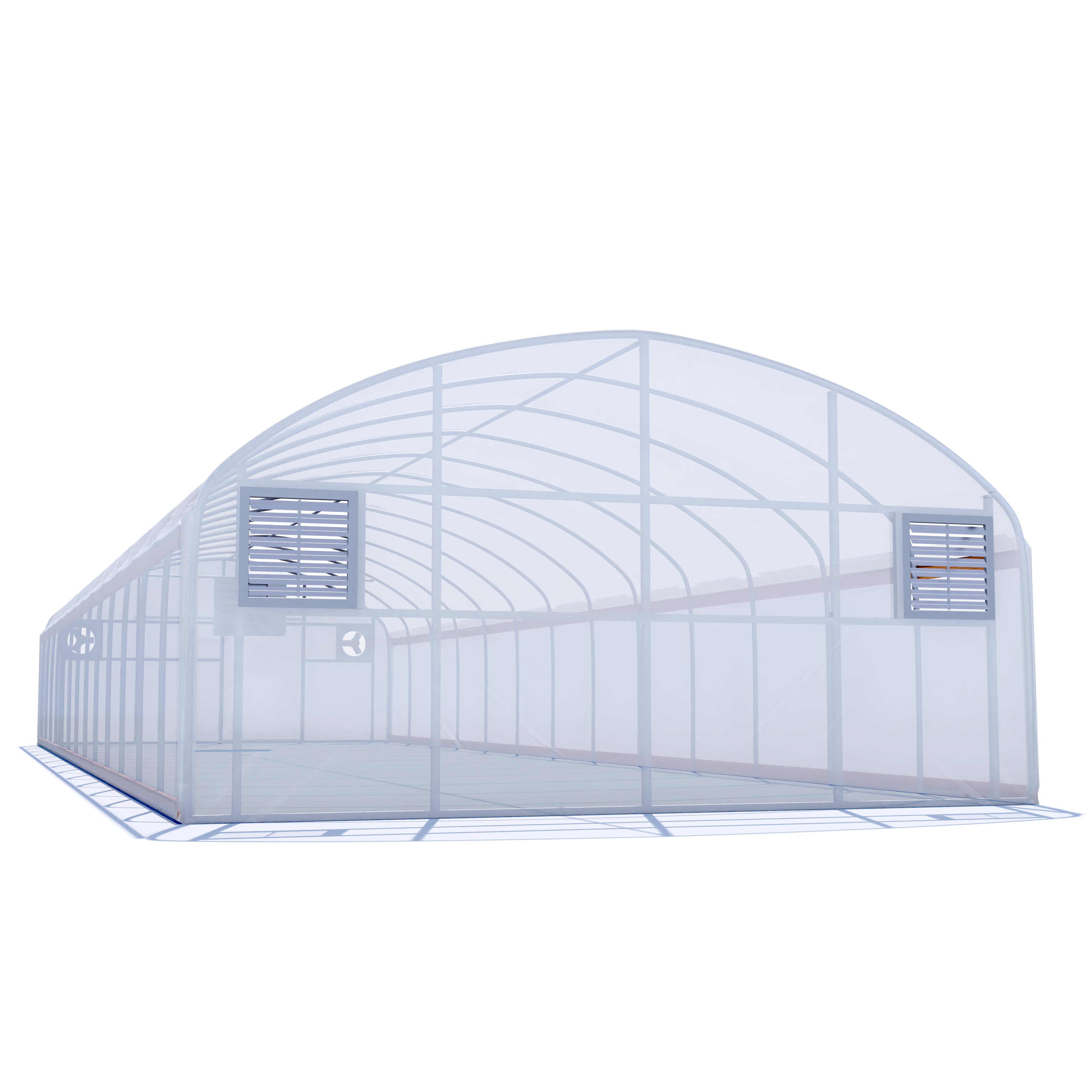 20'x80' Auto Ventilated Quonset Greenhouse w/ Heater + Double Poly