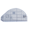 Hortitech 30'x100' Auto Ventilated Quonset Greenhouse w/ Heater + Twinwall Ends