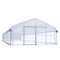 Hortitech 20'x100' NRCS Semi-Gable High Tunnel w/ End Walls + Woven Poly