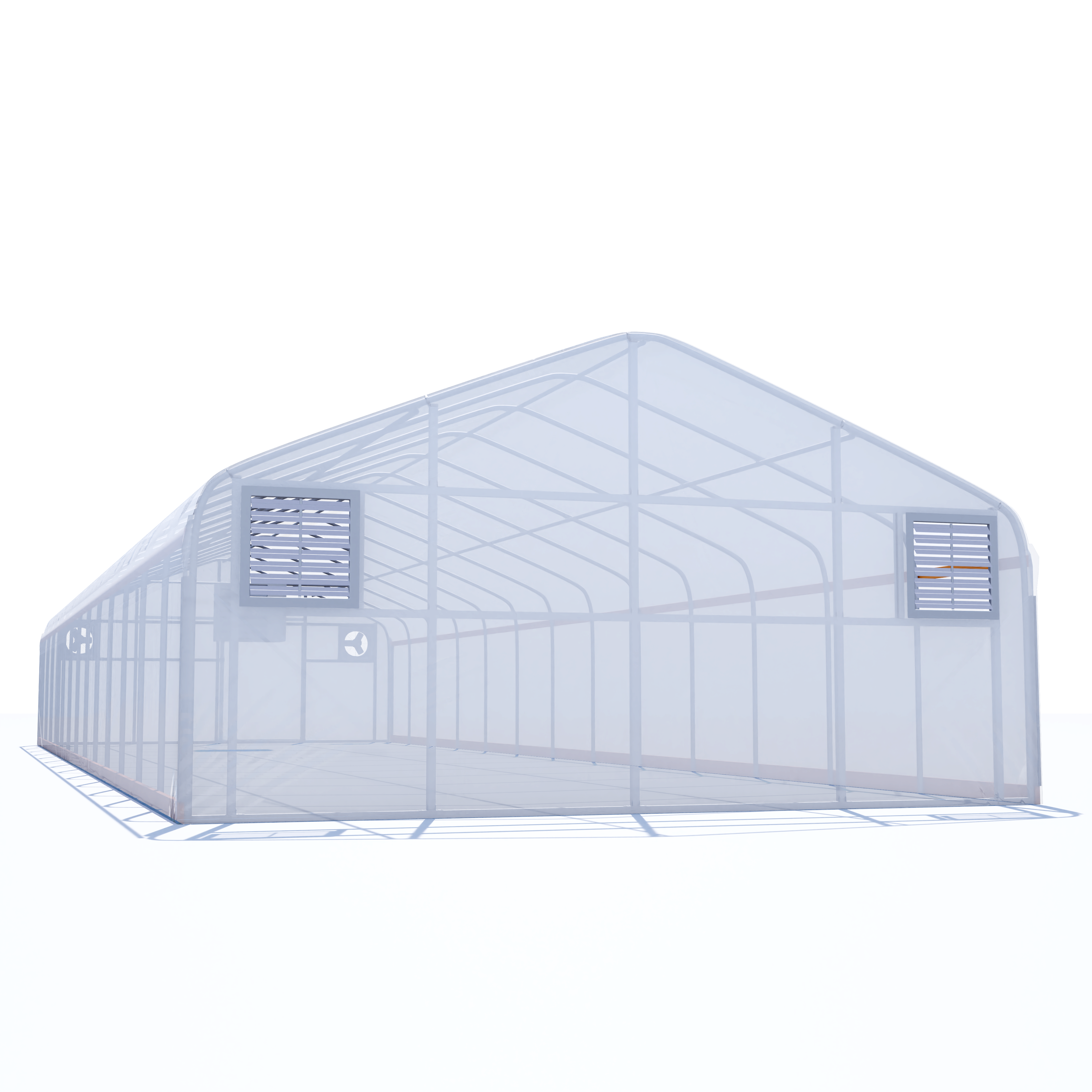 20'x50' Auto Ventilated Semi-Gable Greenhouse w/ Heater + Double Poly