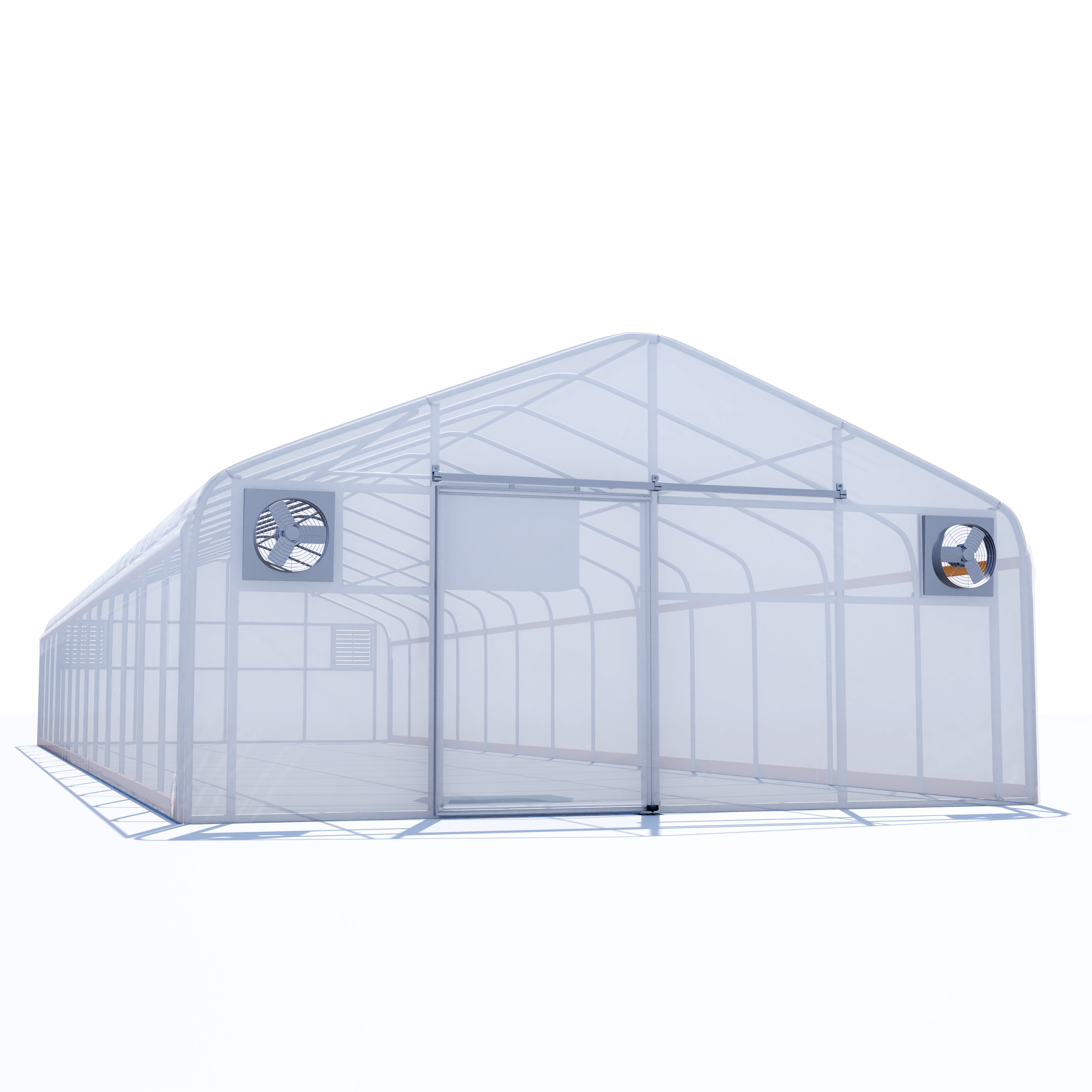 20'x80' Auto Ventilated Semi-Gable Greenhouse w/ Heater + Double Poly