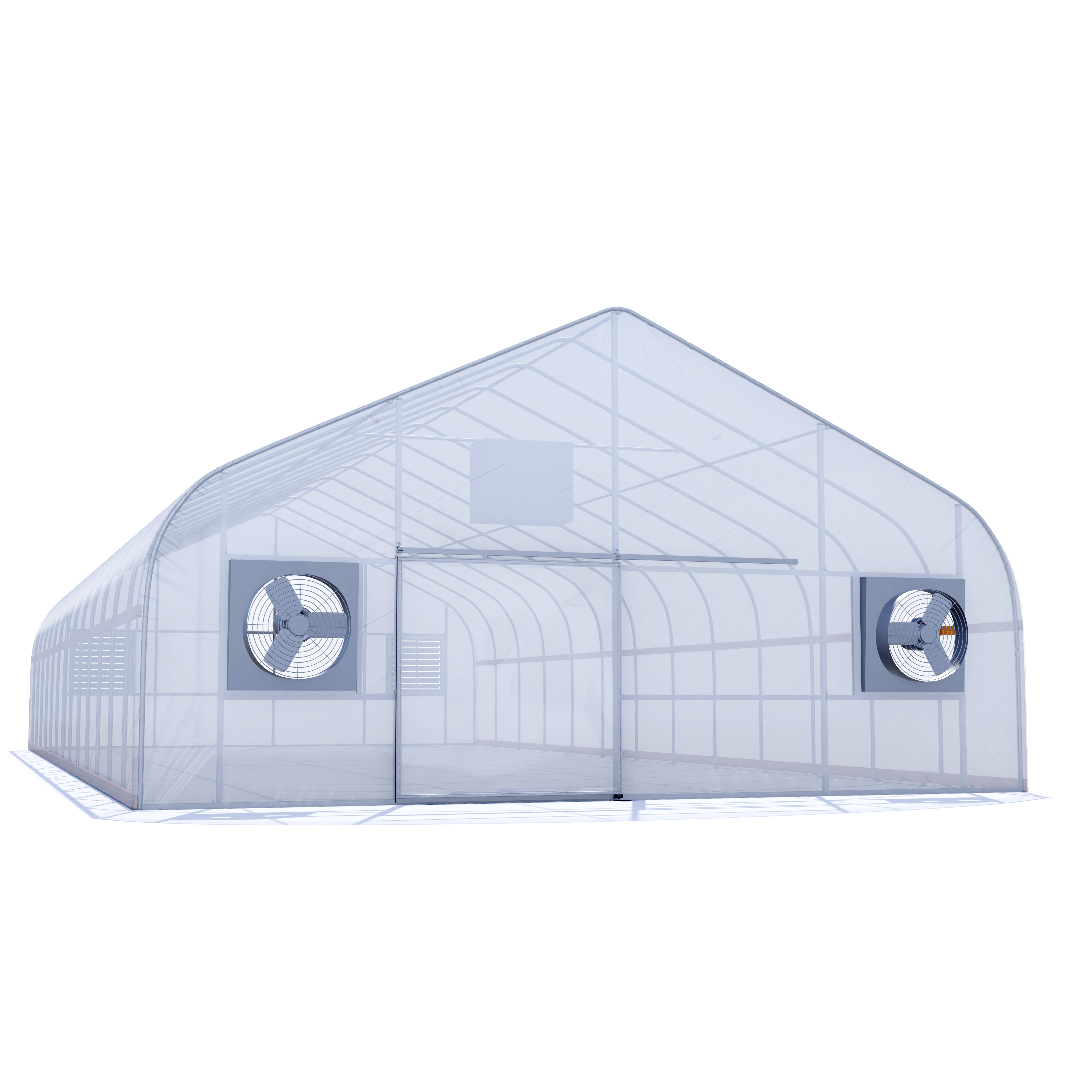 30'x50' Auto Ventilated Semi-Gable Greenhouse w/ Heater + Double Poly
