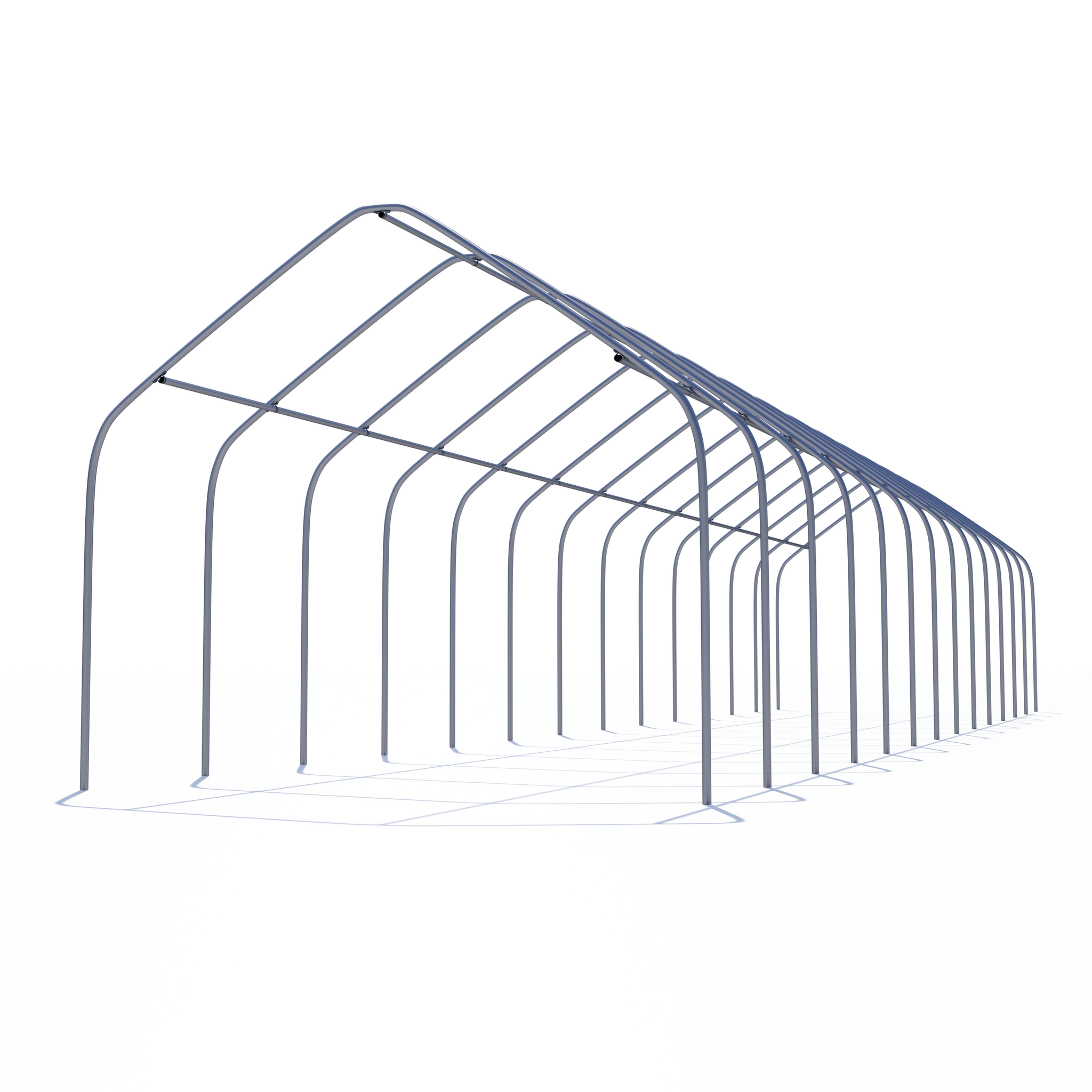 12' Semi-Gable Greenhouse Frame (6ft Truss Spacing)