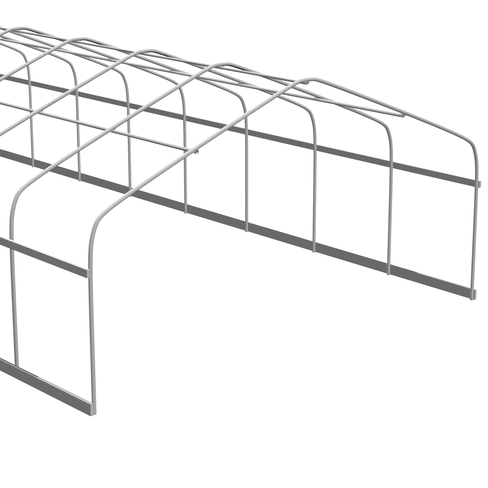 20'x95' Greenhouse Frame Semi-Gable