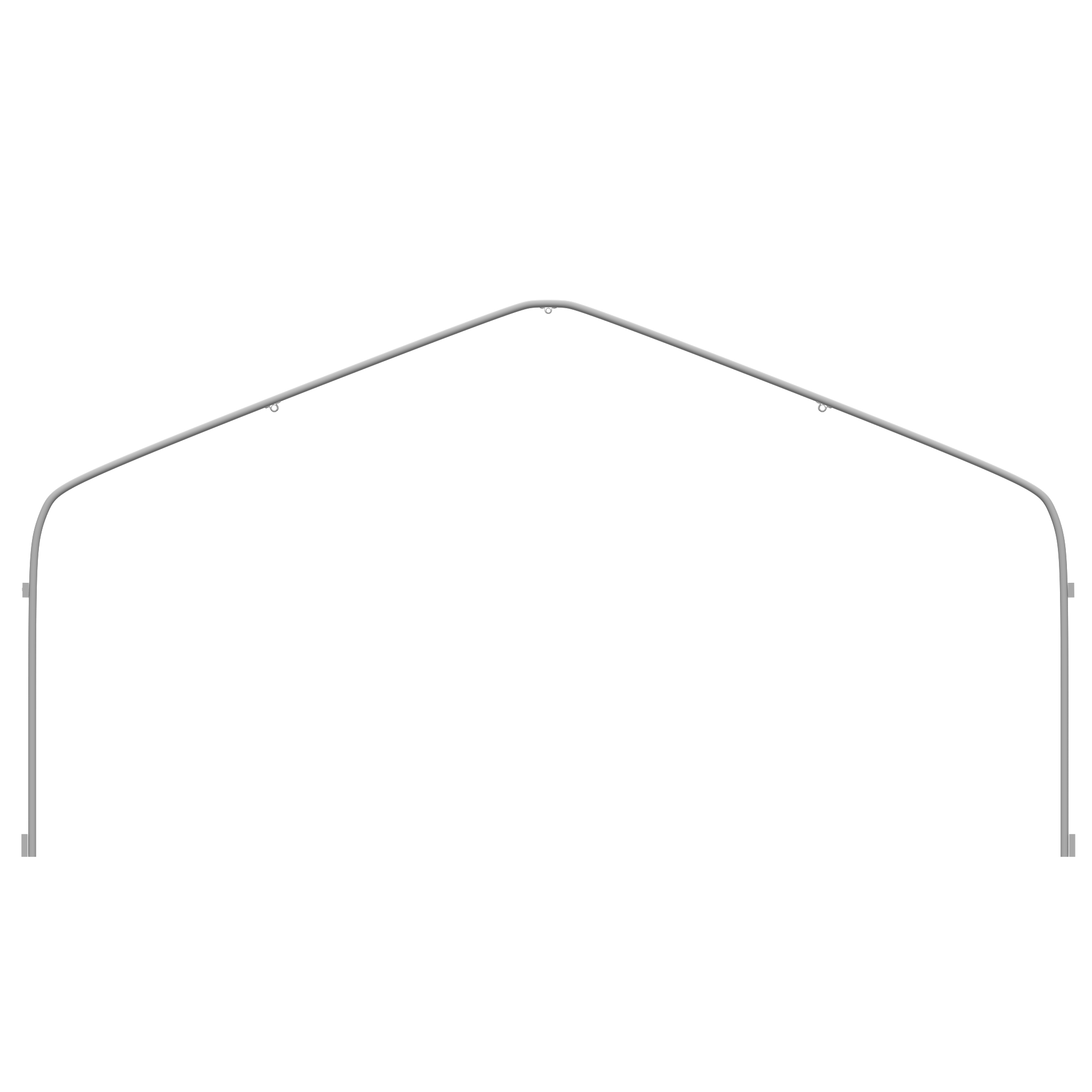 20'x96' Greenhouse Frame Semi-Gable