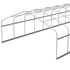 20x48 semi-gable greenhouse frame