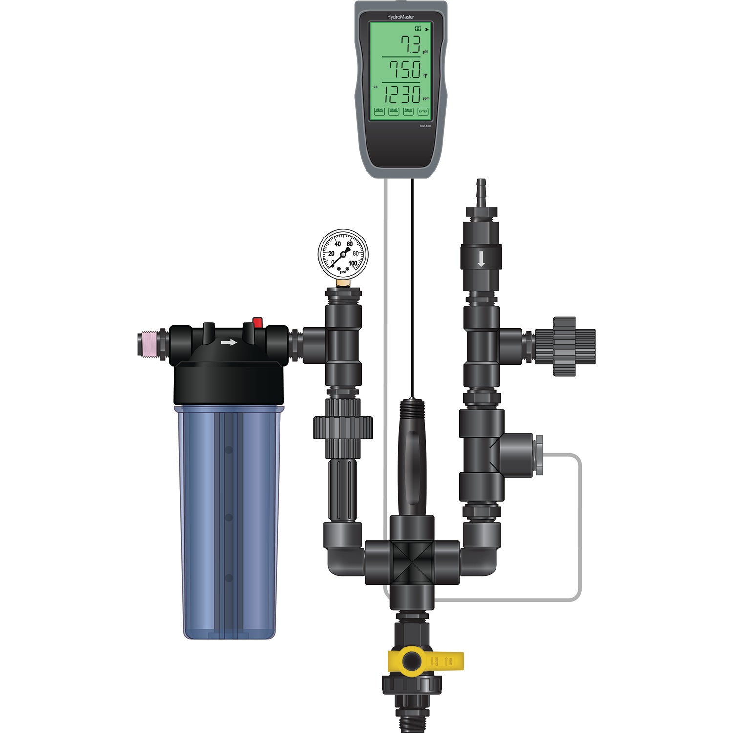 Dosatron Water Powered Doser 14 GPM 1:100 to 1:10, 3/4 in - Image 4