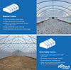 12' Semi-Gable Greenhouse Frame (4ft Truss Spacing)