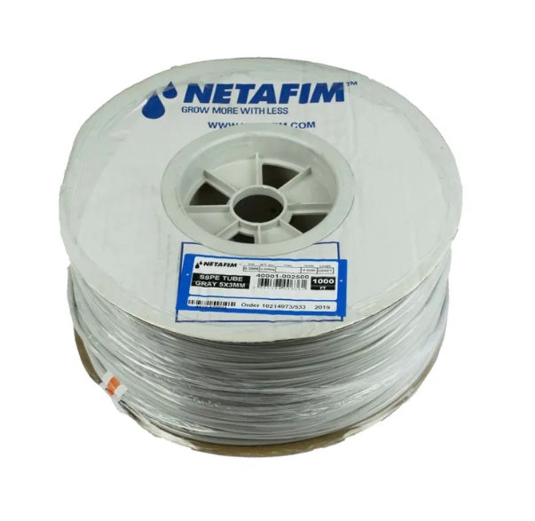 Netafim Super Flex UV Polyethylene Tubing 5/3 mm -1000 ft coil