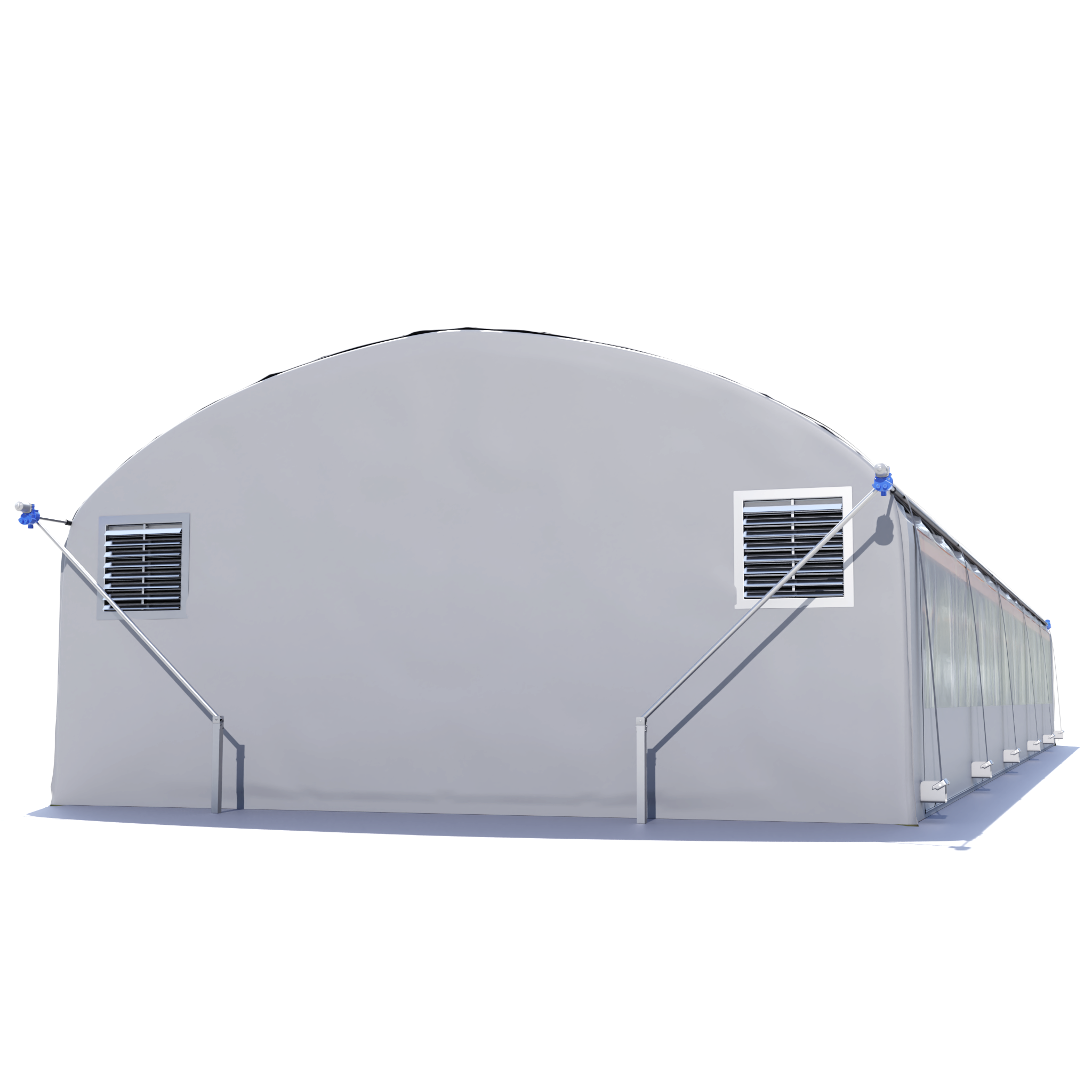 Hortitech 20'x45' Quonset Auto External Light Deprivation Greenhouse
