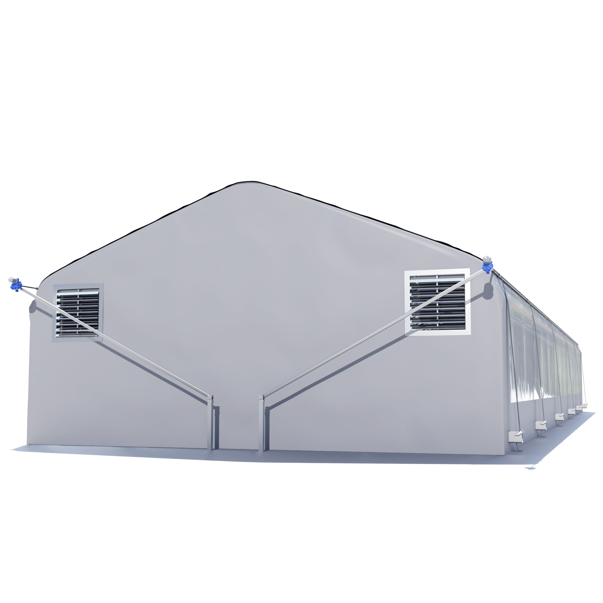 Hortitech 20'x48' Semi-Gable Auto External Light Deprivation Greenhouse