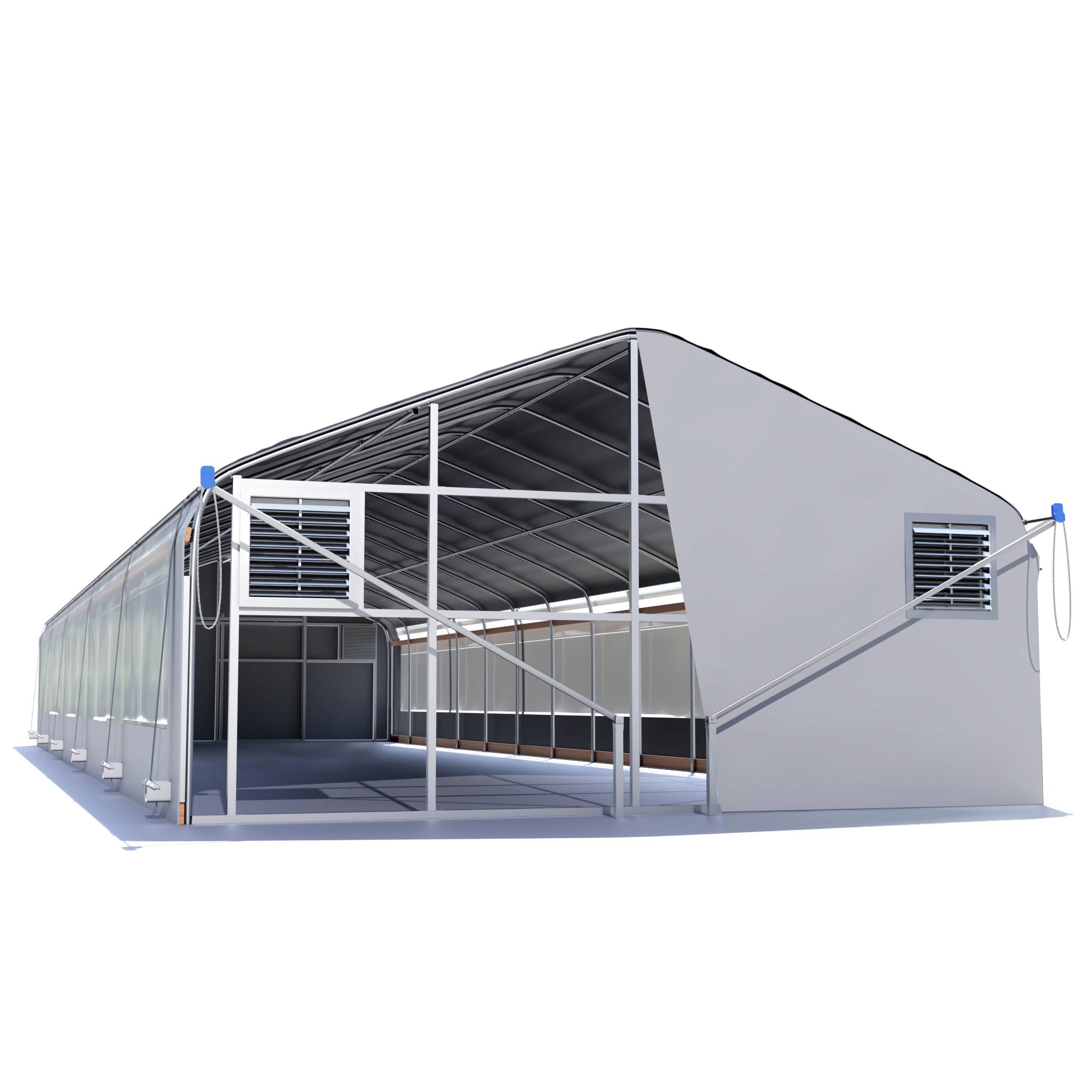 Semi-Gable 20'x96' Manual External Light Dep Kit