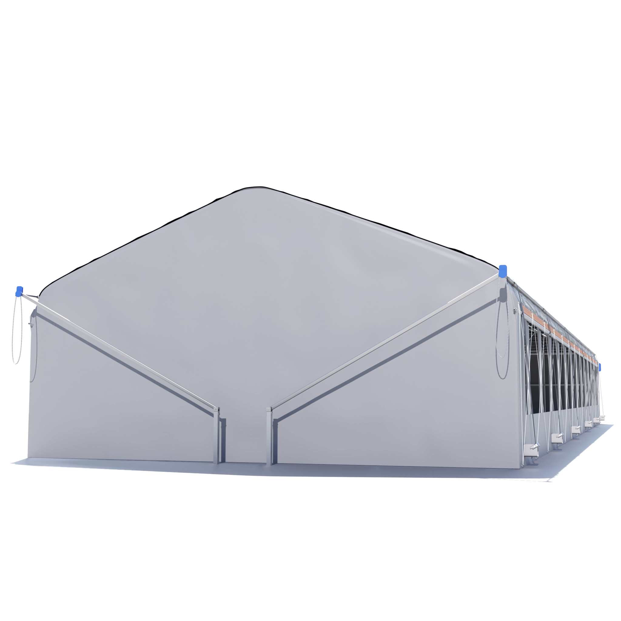 Semi-Gable 20'x96' Manual External Light Dep Kit