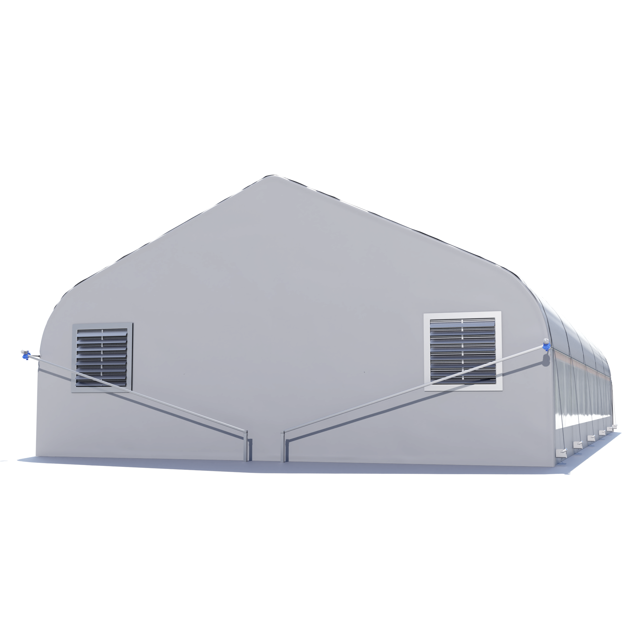 Hortitech 30'x80' Semi-Gable Auto External Light Deprivation Greenhouse